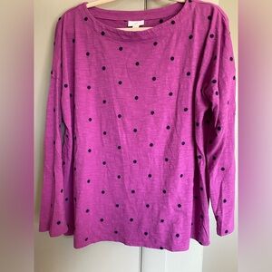 J.Jill Polka Dot Top